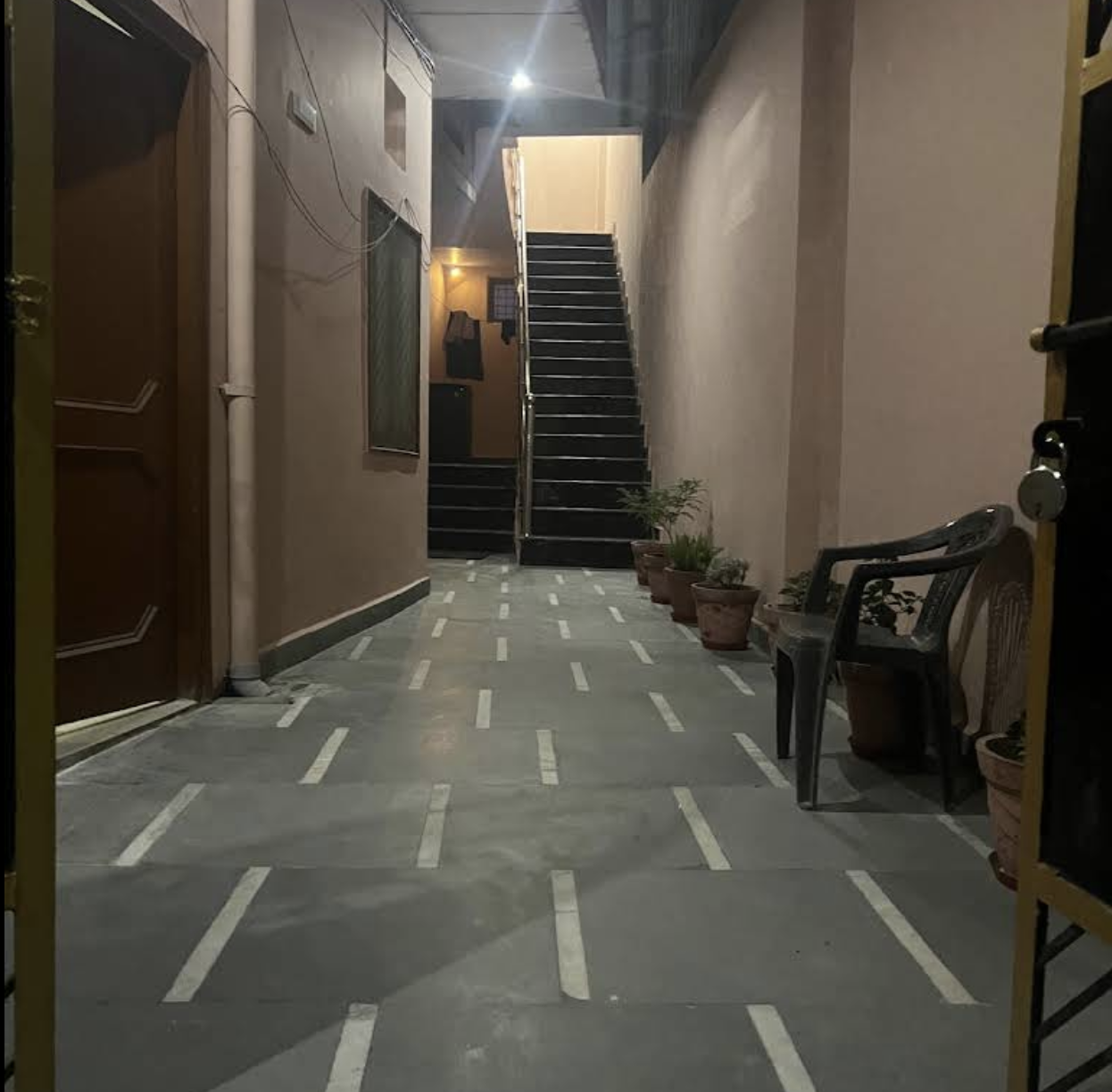 Clean common area and stairwell at the PG